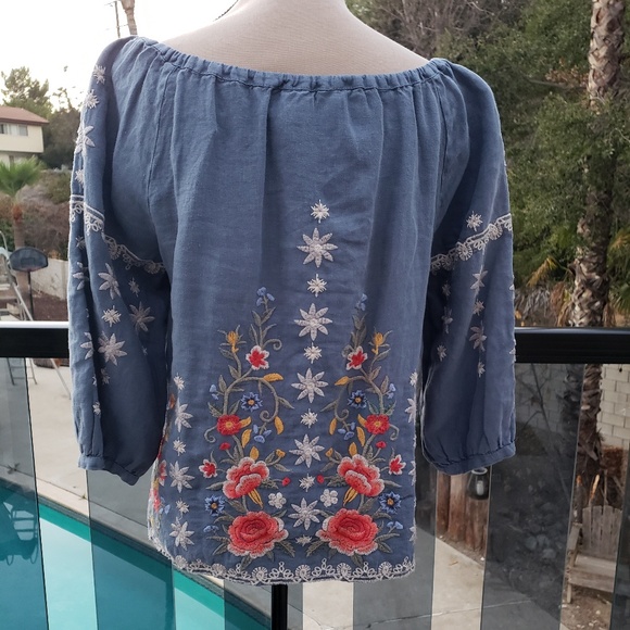 Nwt Johnny Was embroidered blouse size S - Picture 3 of 8